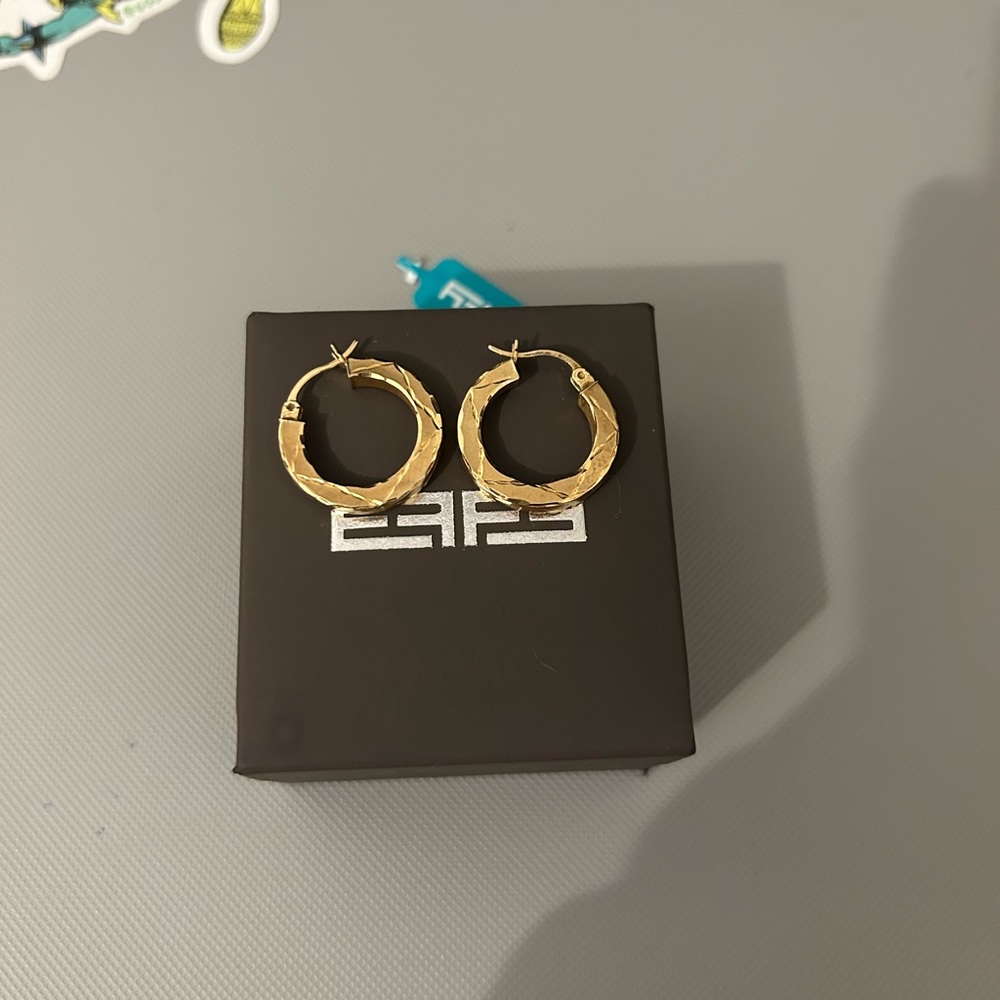 Eddy 10k Hoop Earrings